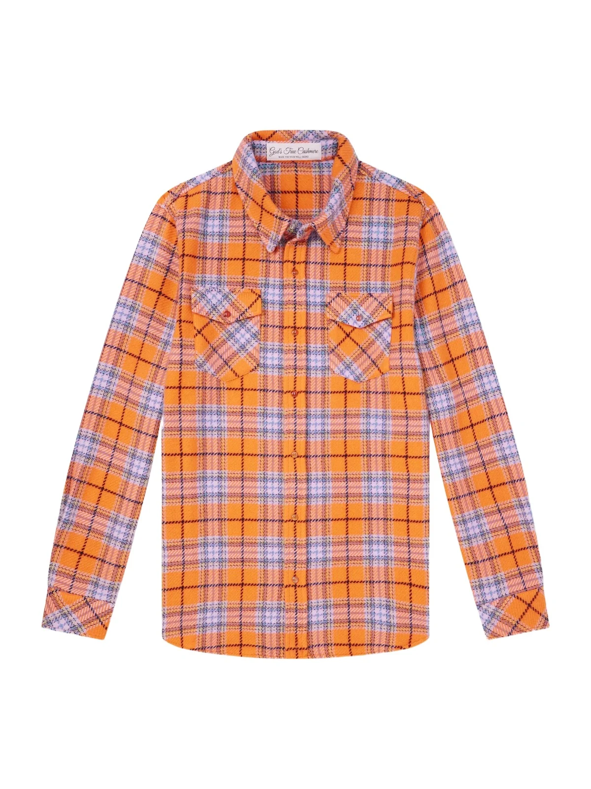 Midnight Sun Checked Cashmere Shirt - Men