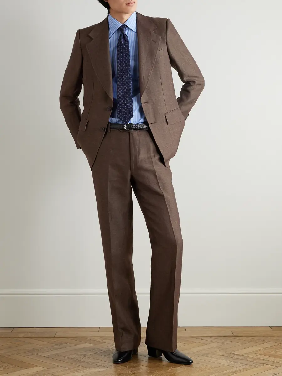 Husbands Wool and Linen-Blend Twill Suit Jacket - Men | Thumbnail 2 Husbands Wool and Linen-Blend Twill Suit Jacket - Men | Thumbnail 2