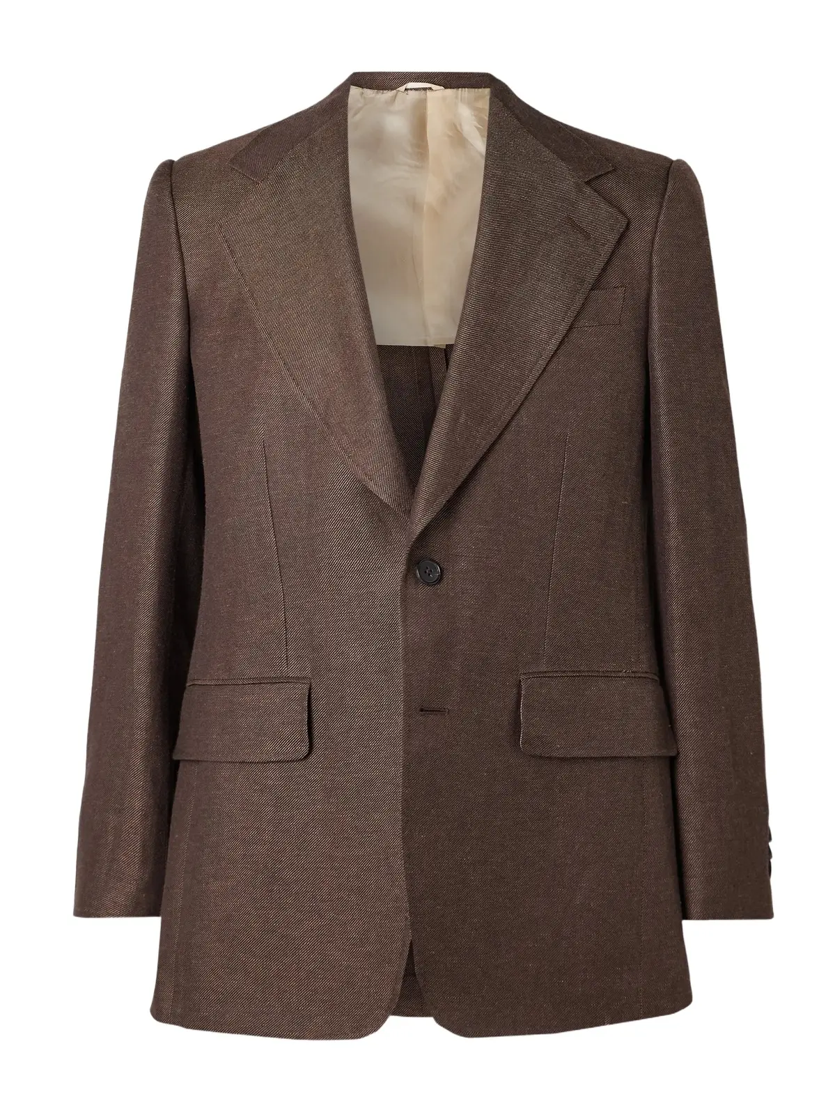 Wool and Linen-Blend Twill Suit Jacket - Men Wool and Linen-Blend Twill Suit Jacket - Men