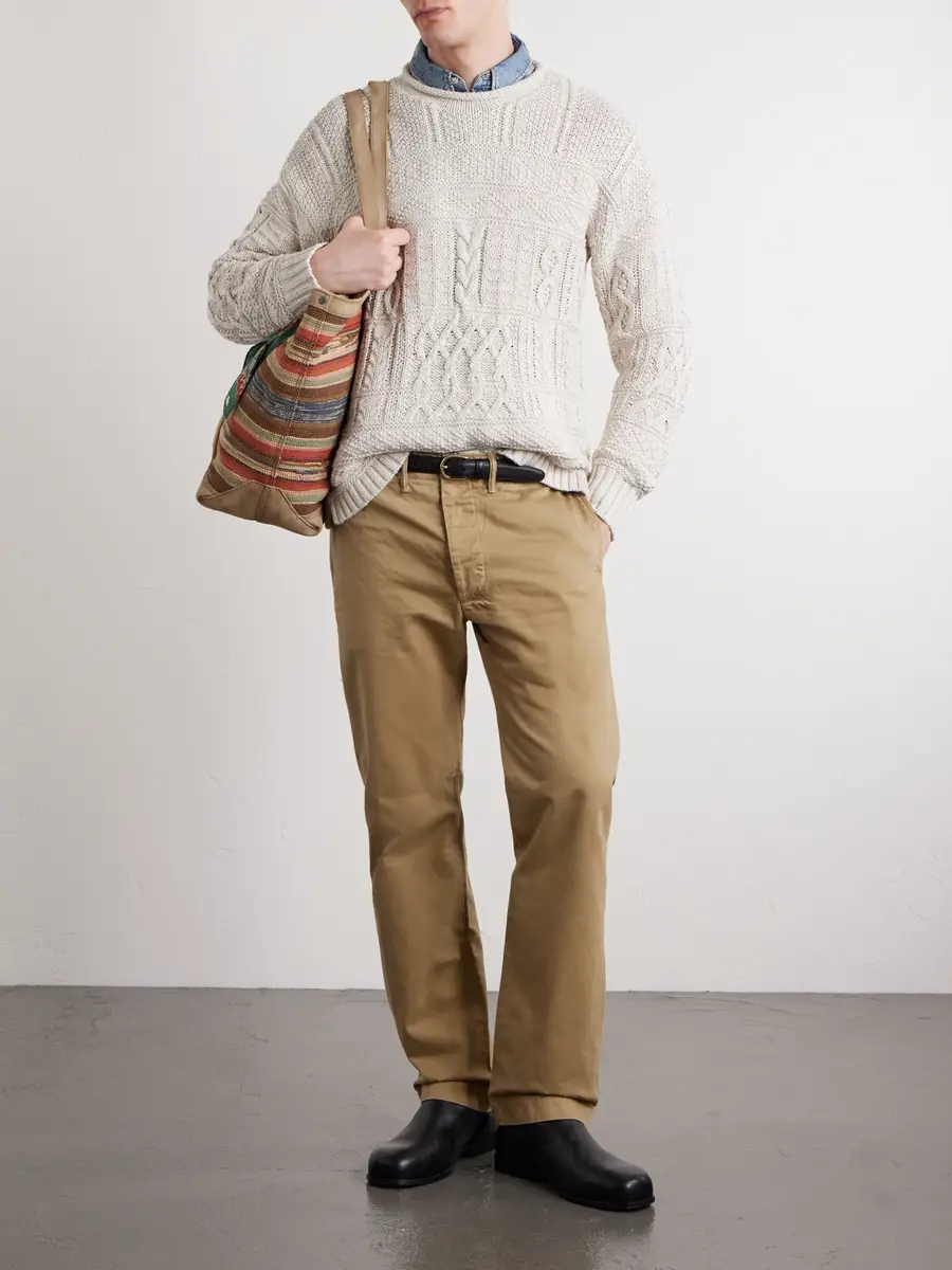 RRL Straight-Leg Cotton-Twill Trousers - Men | Thumbnail 2 RRL Straight-Leg Cotton-Twill Trousers - Men | Thumbnail 2