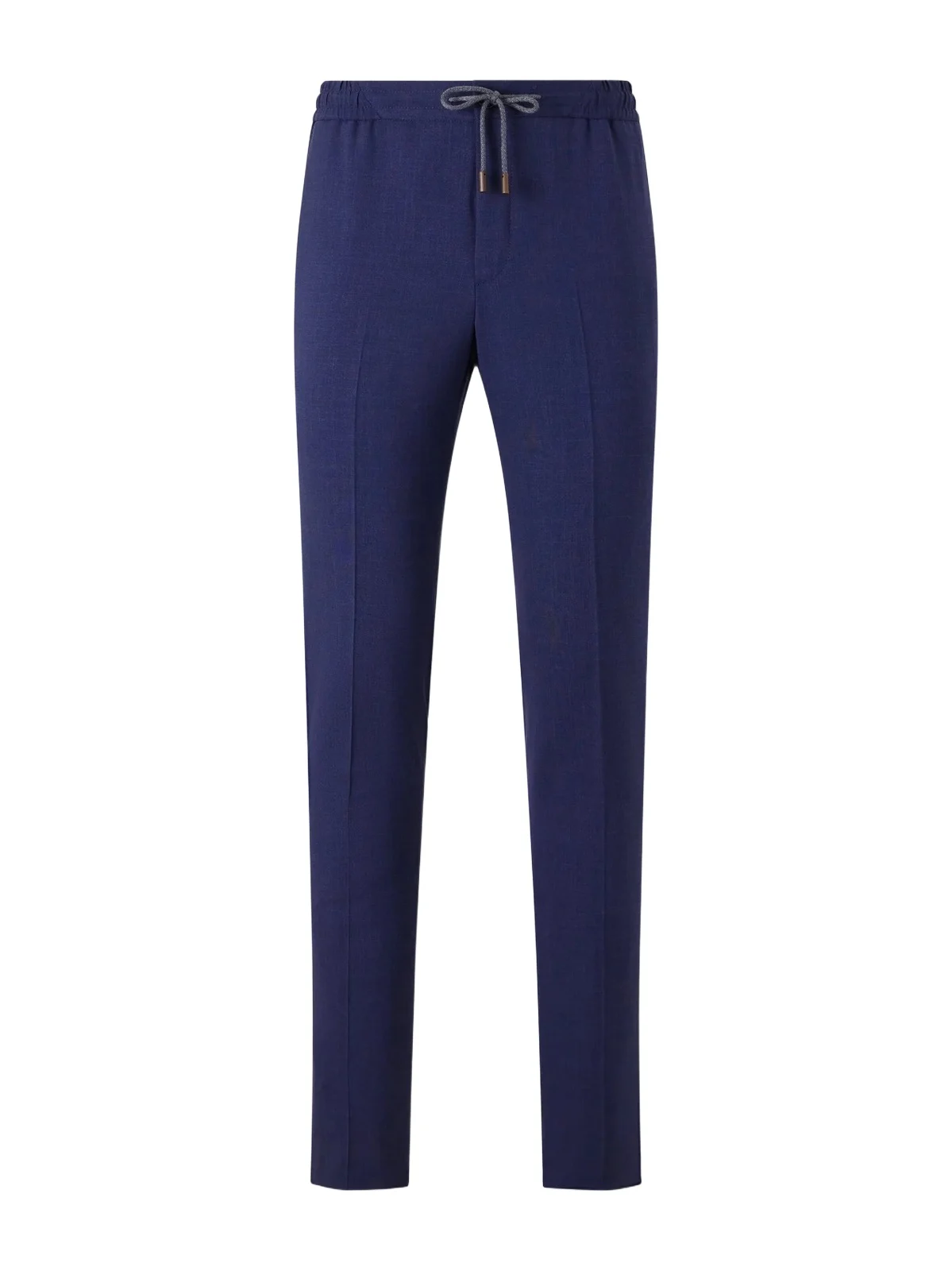 Tapered Pleated Virgin Wool, Silk and Linen-Blend Drawstring Trousers - Men