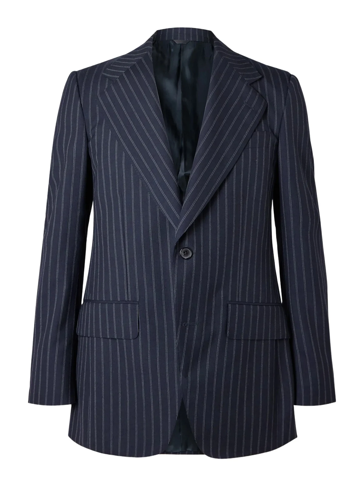 Pinstriped Wool Suit Jacket - Men Pinstriped Wool Suit Jacket - Men
