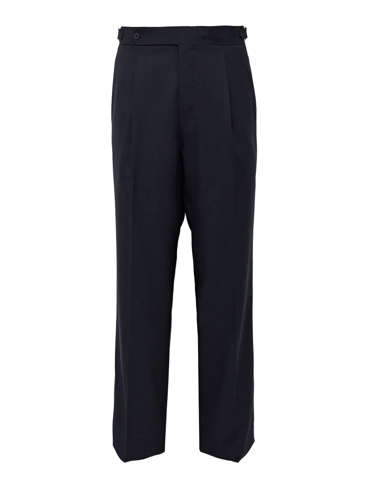 Straight-Leg Pleated Wool Trousers - Men
