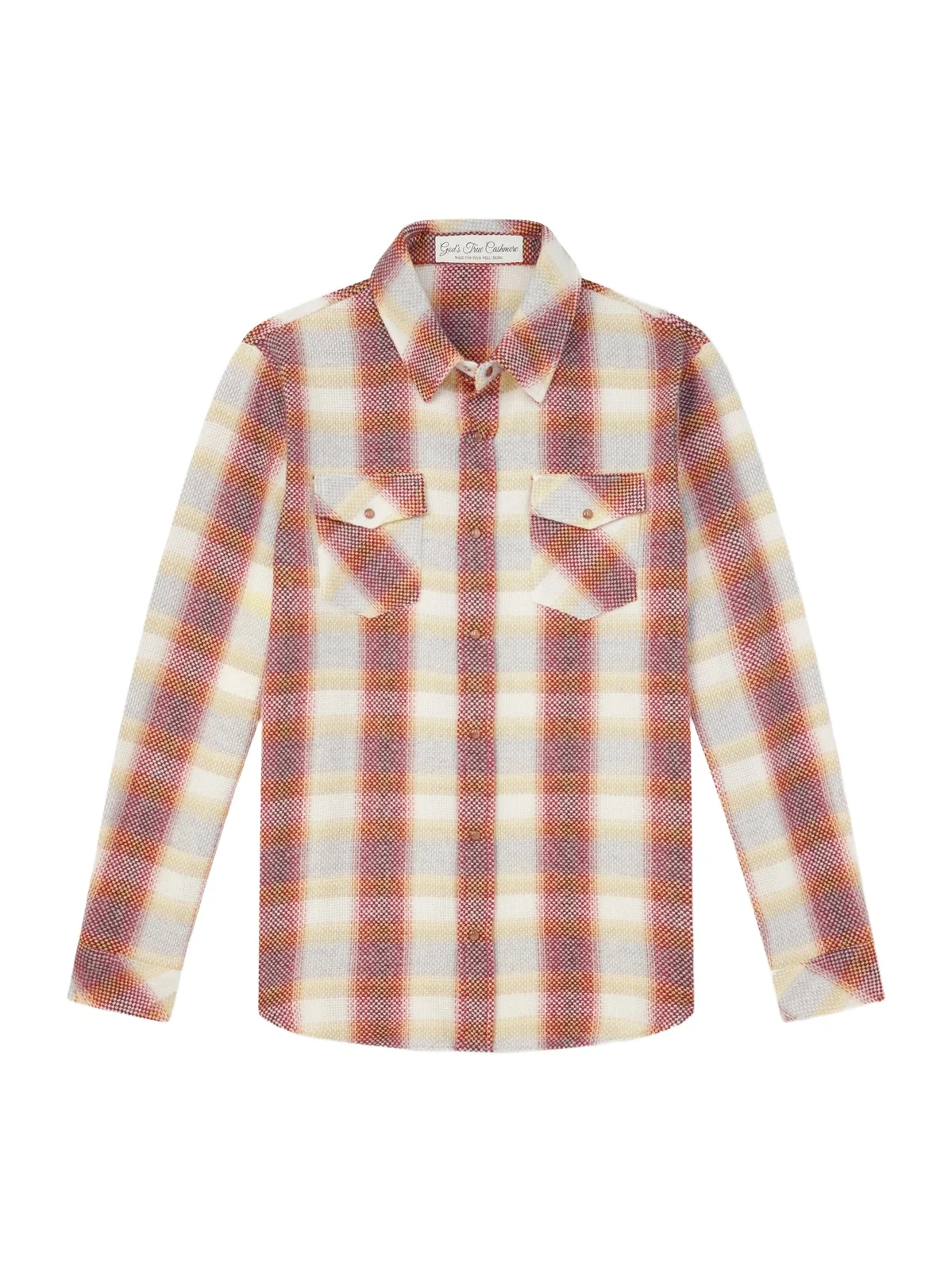 Checked Cashmere Shirt - Men