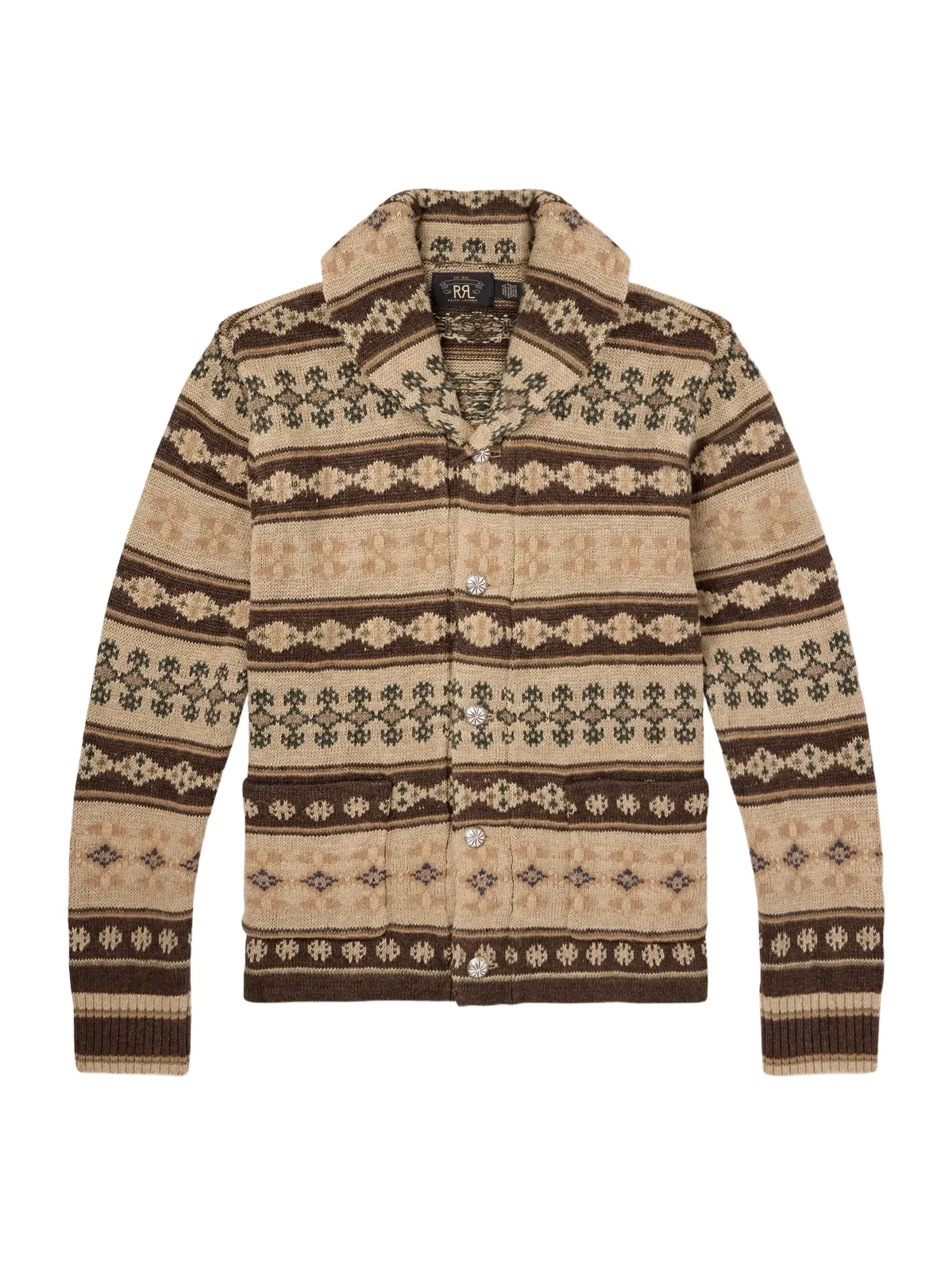 Linen, Silk and Wool-Blend Jacquard Cardigan - Men Linen, Silk and Wool-Blend Jacquard Cardigan - Men