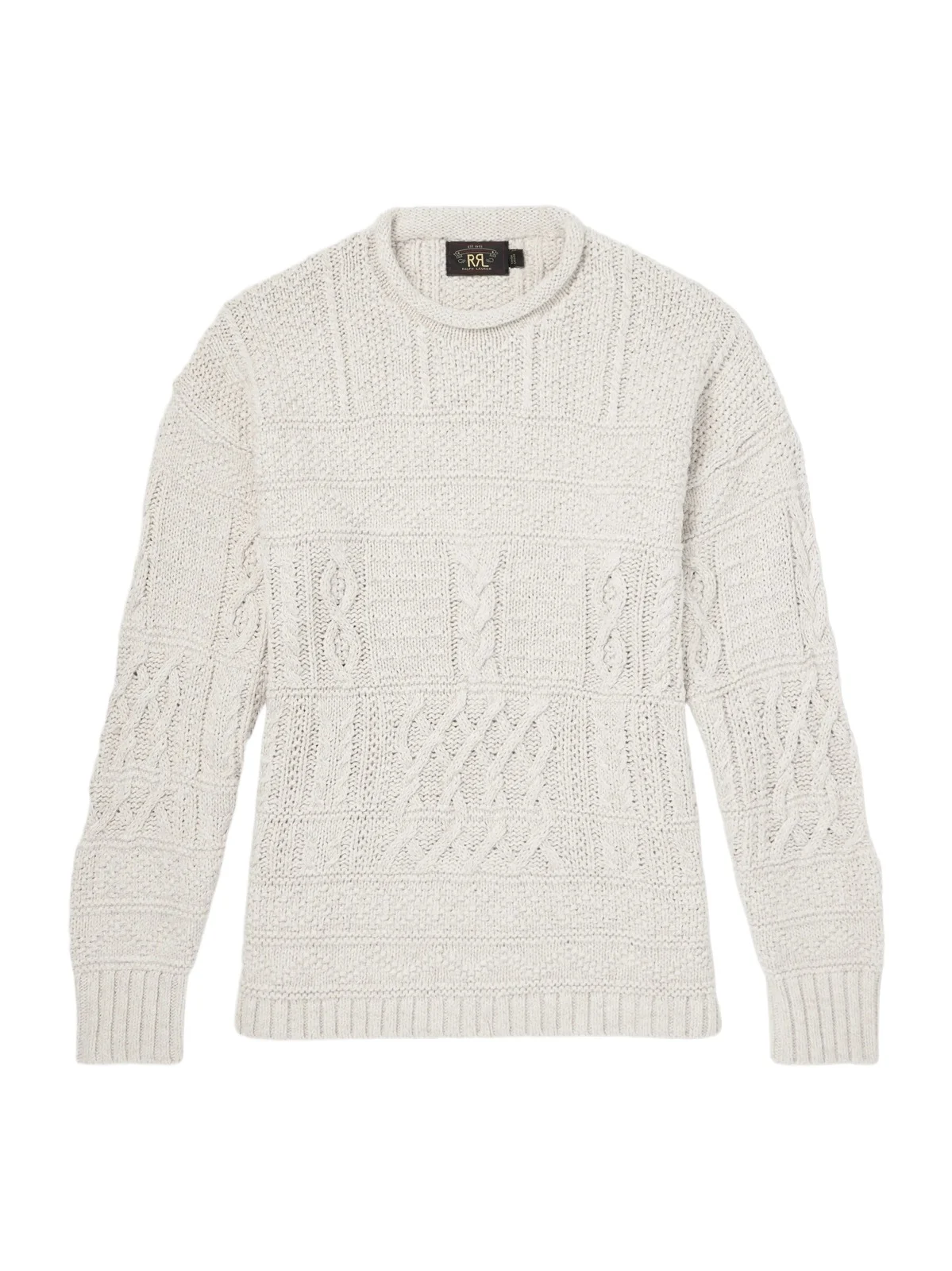 Cable-Knit Cotton, Linen and Silk-Blend Sweater - Men Cable-Knit Cotton, Linen and Silk-Blend Sweater - Men
