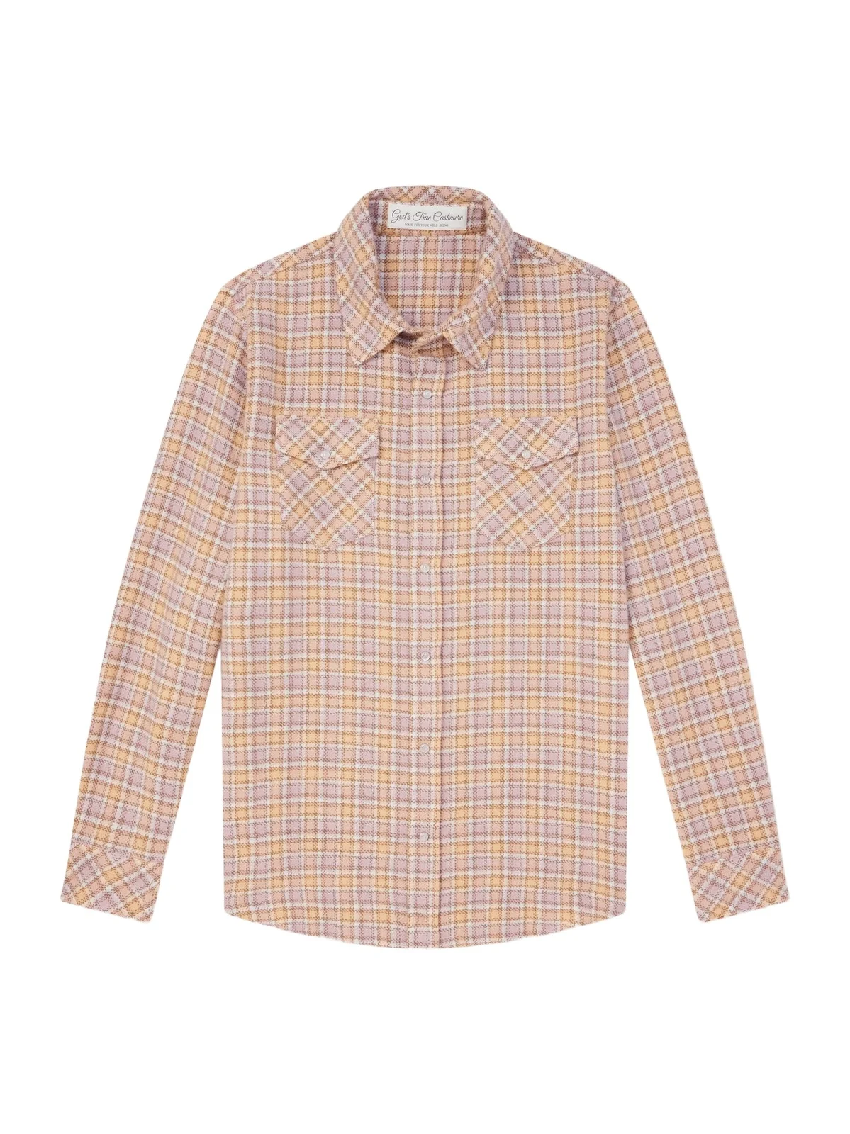 Midnight Rose Checked Cashmere Shirt - Men Midnight Rose Checked Cashmere Shirt - Men