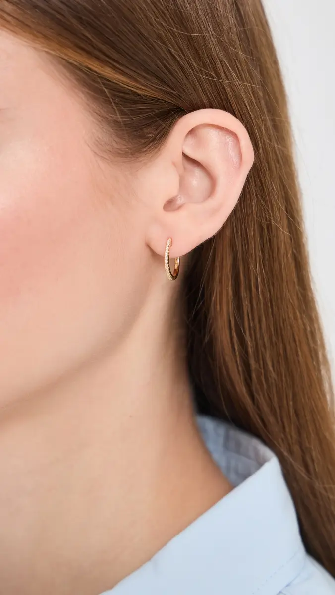 Shashi Everyday Hoop Earrings | Thumbnail 3