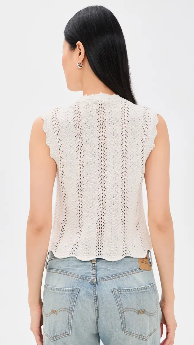 Madewell Wavy-Knit Button-Front Shell Top | Thumbnail 3 Madewell Wavy-Knit Button-Front Shell Top | Thumbnail 3