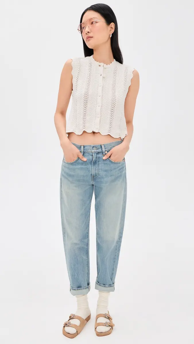 Madewell Wavy-Knit Button-Front Shell Top | Thumbnail 5 Madewell Wavy-Knit Button-Front Shell Top | Thumbnail 5