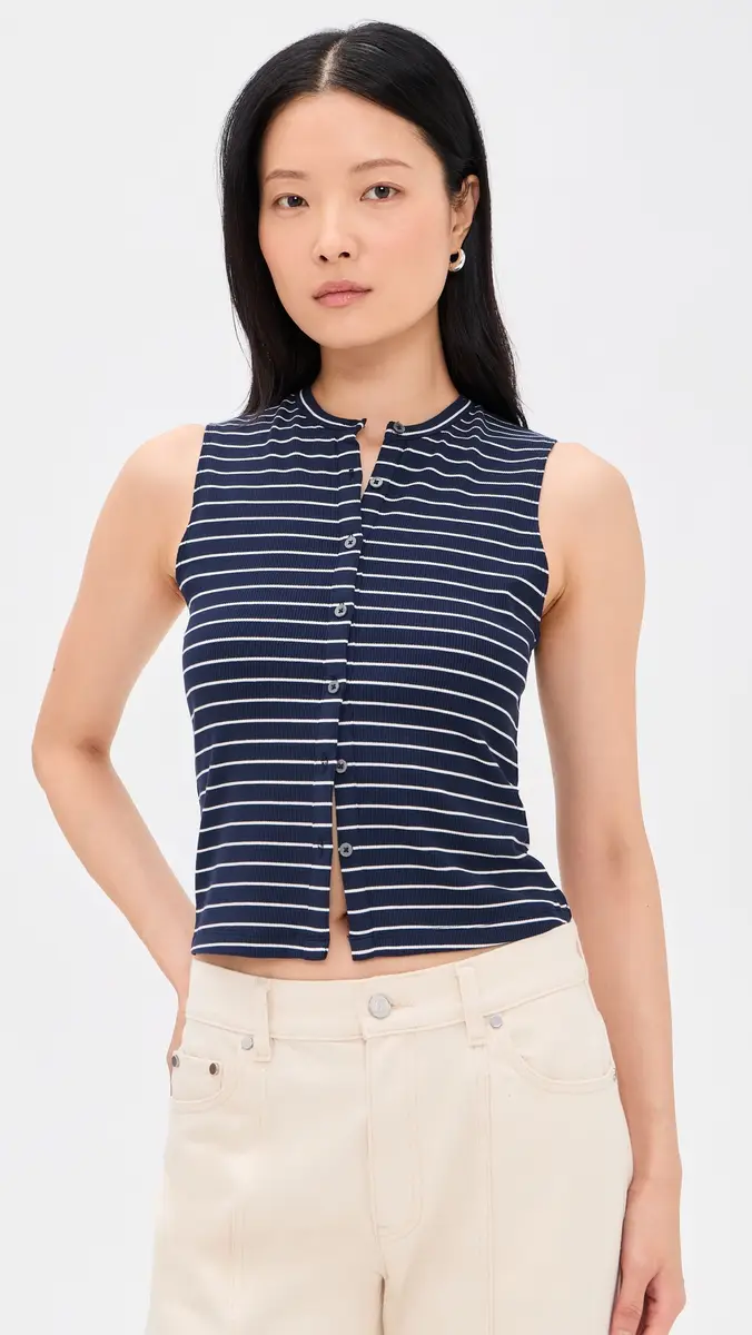 GOOD AMERICAN The Rib Splay Top | Thumbnail 2 GOOD AMERICAN The Rib Splay Top | Thumbnail 2
