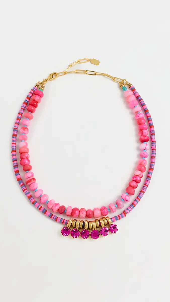 Elizabeth Cole Pinklora Necklace | Thumbnail 2 Elizabeth Cole Pinklora Necklace | Thumbnail 2