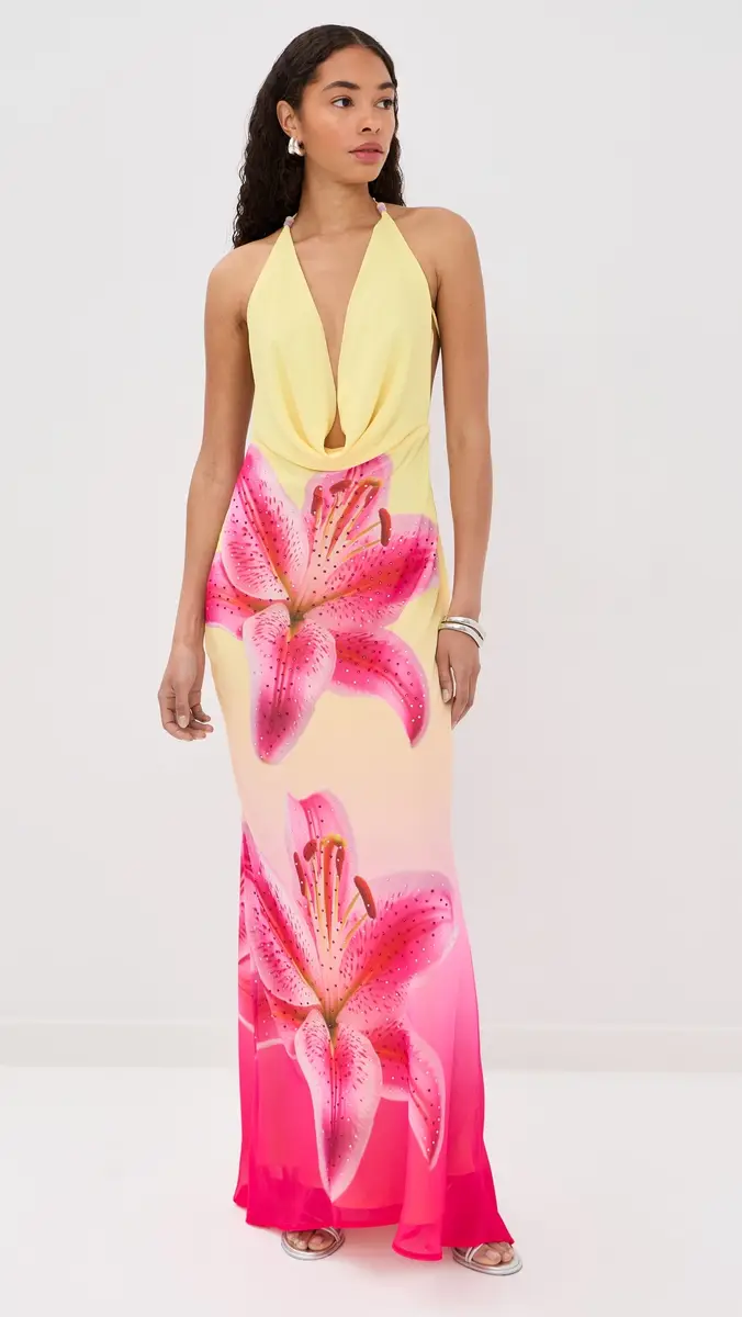 Runaway The Label Juliana Cowl High Slit Maxi Dress | Thumbnail 5 Runaway The Label Juliana Cowl High Slit Maxi Dress | Thumbnail 5
