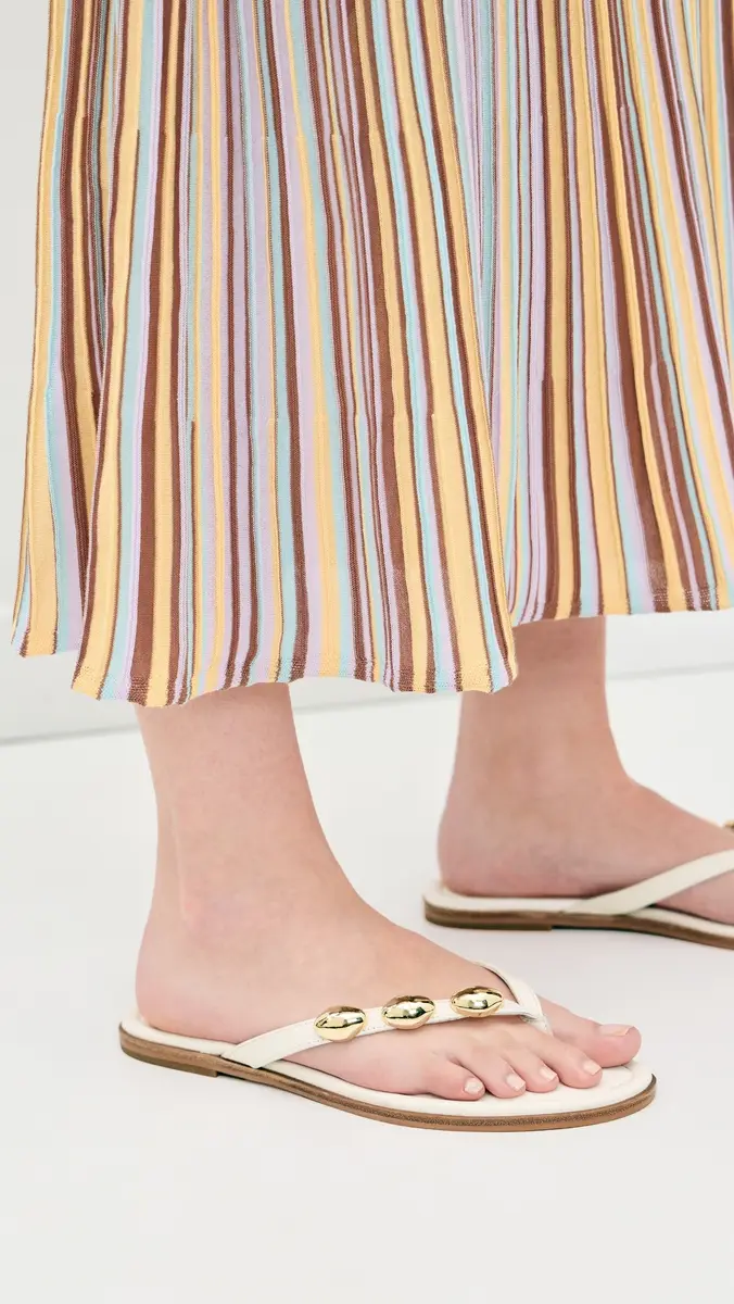 Dolce Vita Juny Thong Sandals Off White Leather | Thumbnail 3