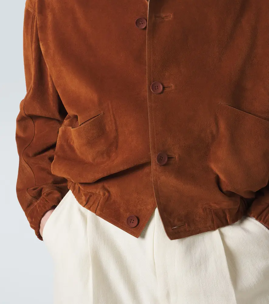 Zegna Suede bomber jacket | Thumbnail 5