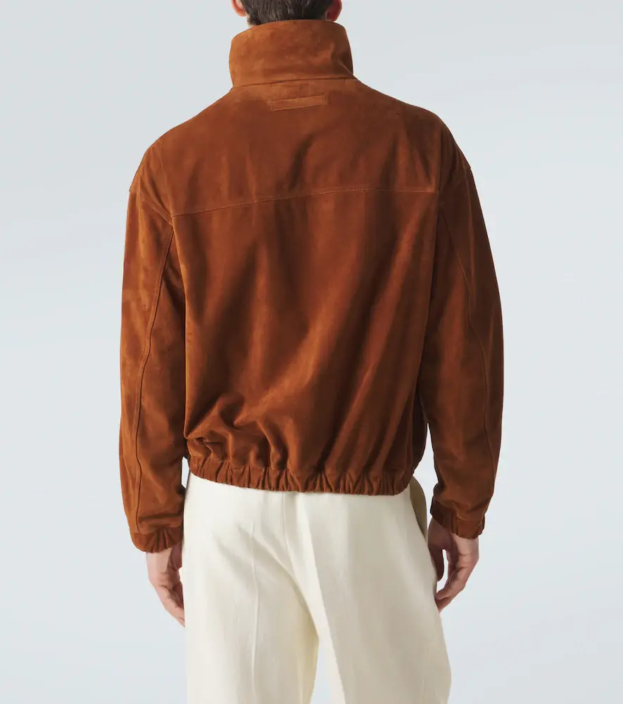 Zegna Suede bomber jacket | Thumbnail 6