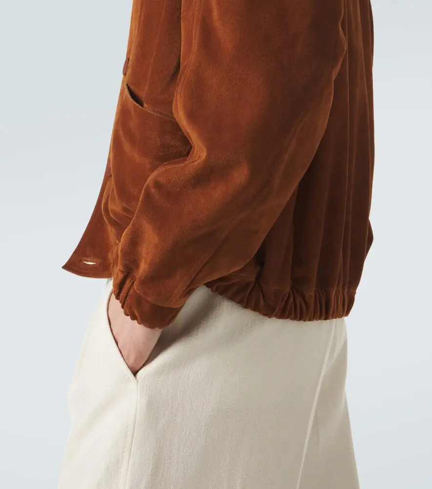 Zegna Suede bomber jacket | Thumbnail 7
