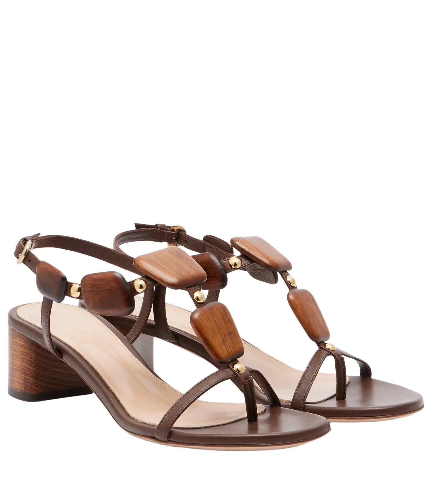 Munduk embellished leather sandals Munduk embellished leather sandals