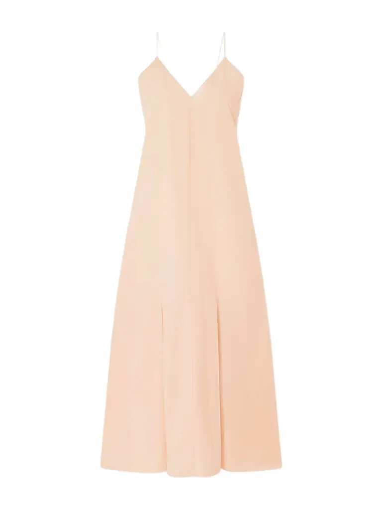 Khaite Iben Paneled Cotton-poplin Midi Dress | Image 1 Khaite Iben Paneled Cotton-poplin Midi Dress | Image 1