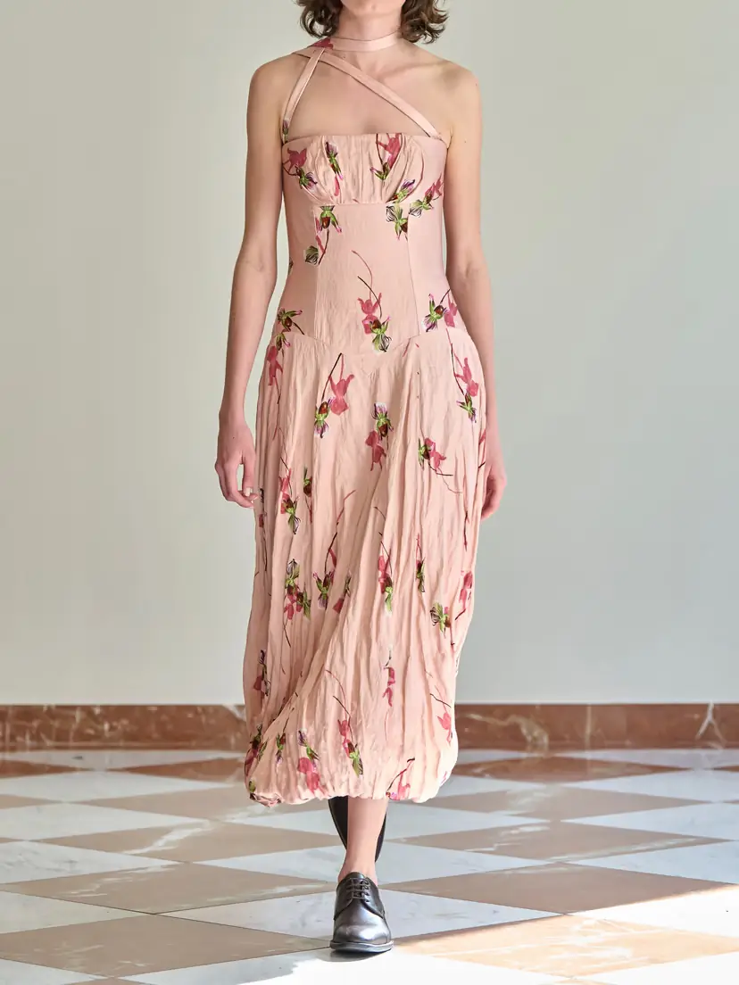 Emilia Wickstead Printed Crinkle-satin Midi Dress | Thumbnail 5 Emilia Wickstead Printed Crinkle-satin Midi Dress | Thumbnail 5