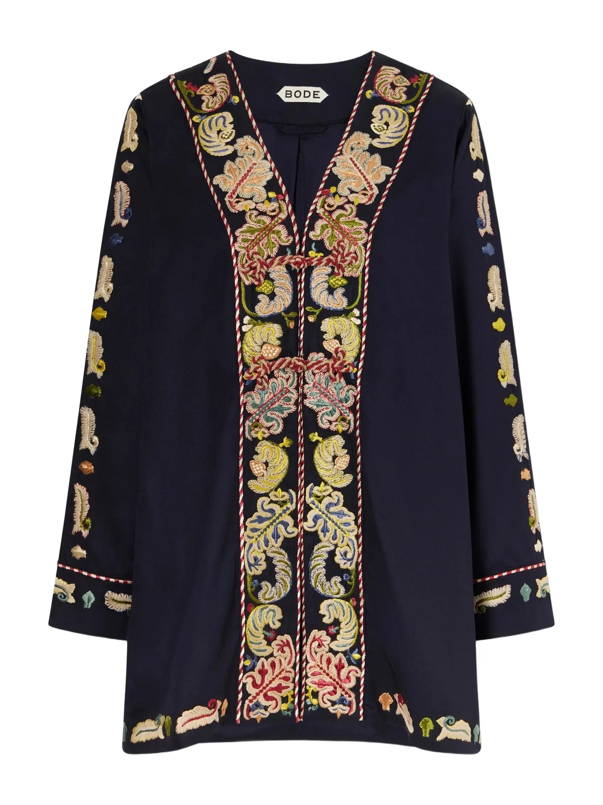 BODE Feather Runner Embroidered Cotton-blend Twill Jacket
