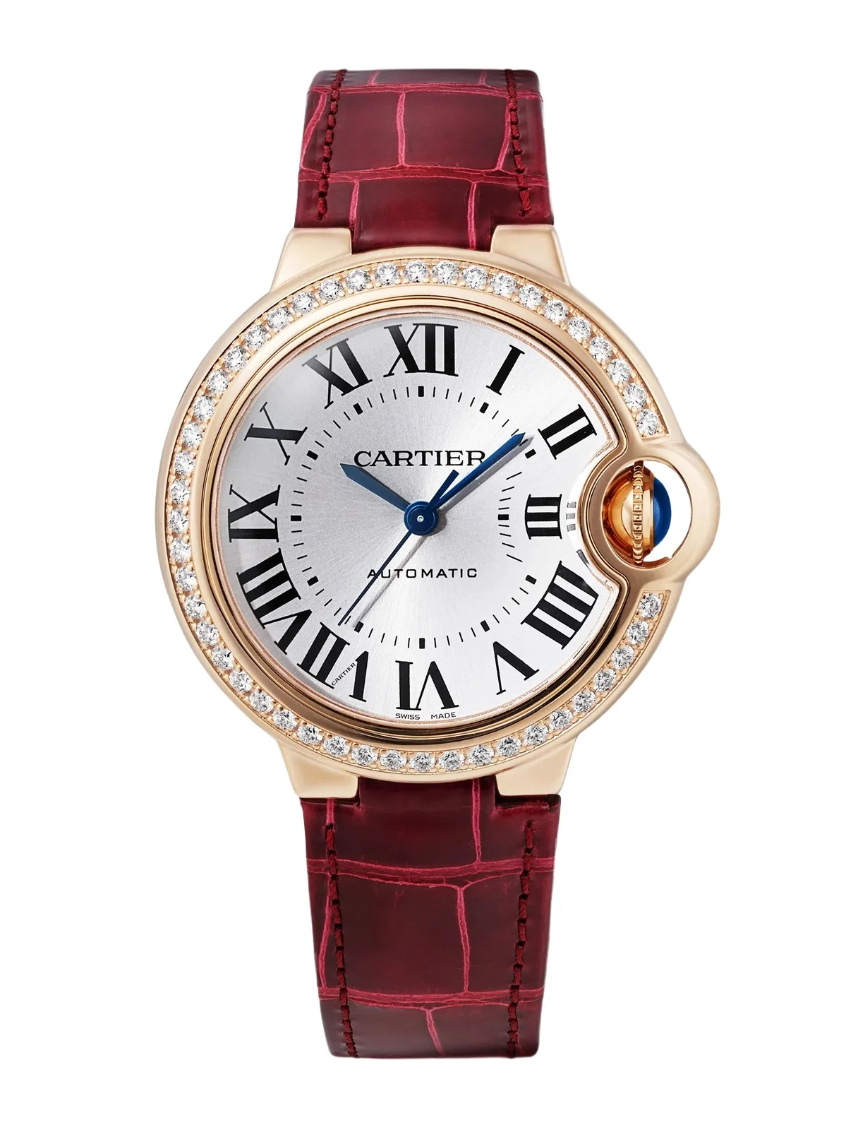 Ballon Bleu De Automatic 18-karat Rose Gold Diamond Watch