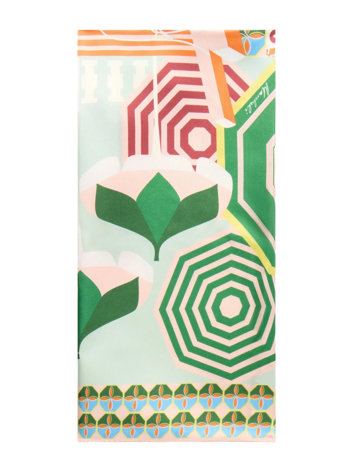 Alessandra Printed Silk-twill Scarf