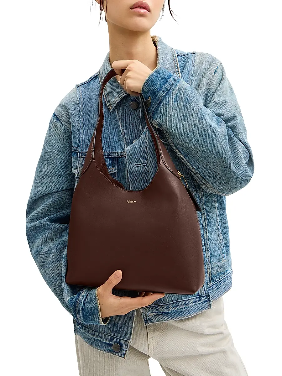 Coach Women's Brooklyn 28 Leather Shoulder Bag | Thumbnail 2 Coach Women's Brooklyn 28 Leather Shoulder Bag | Thumbnail 2