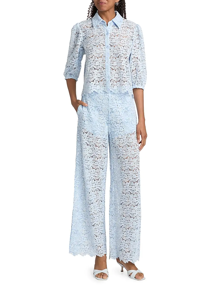 Generation Love Women's Tammy Floral Lace Shirt | Thumbnail 2 Generation Love Women's Tammy Floral Lace Shirt | Thumbnail 2