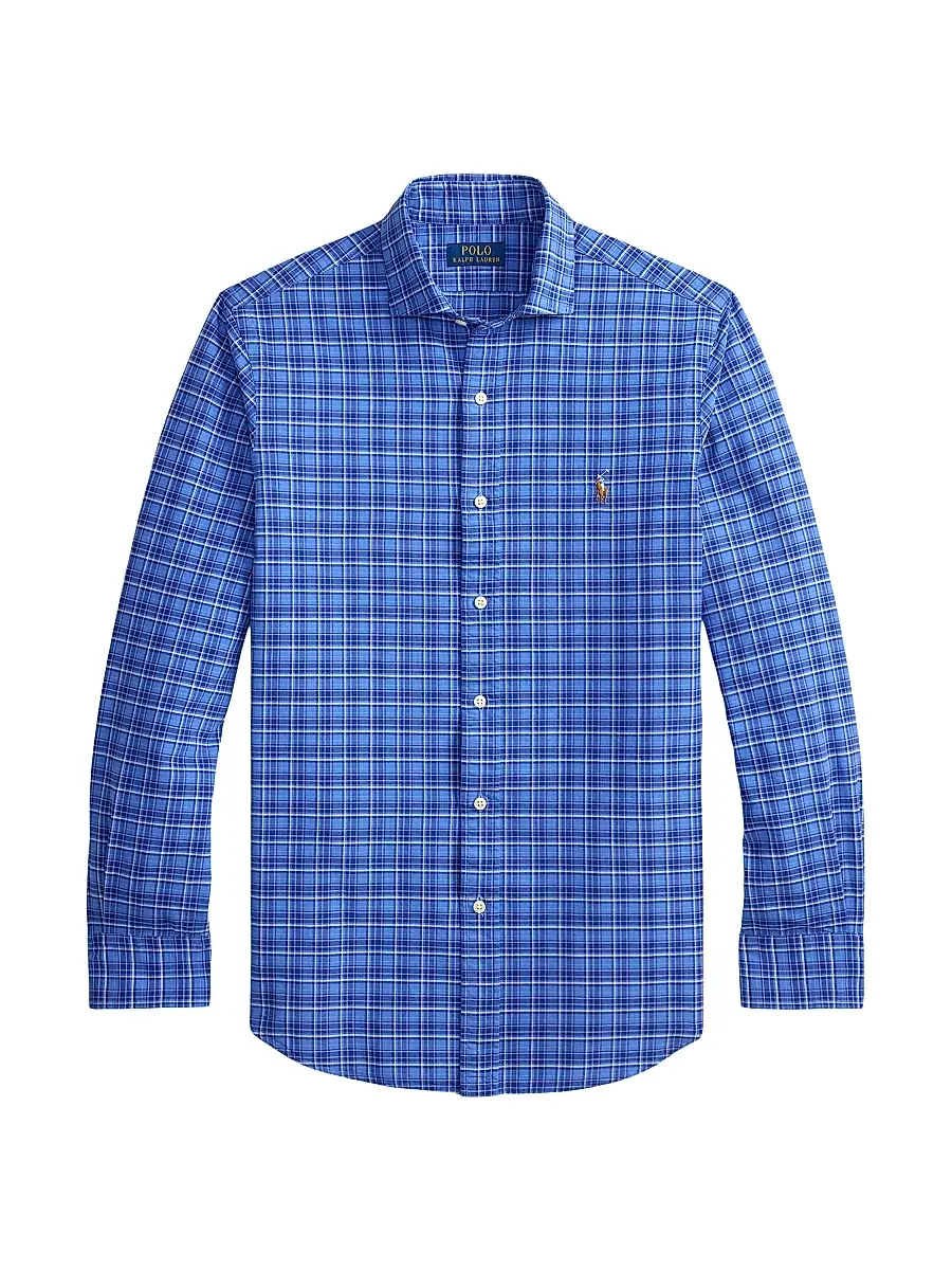 Polo Ralph Lauren Men's Plaid Cotton Oxford Shirt