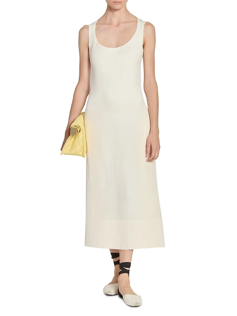 Jacquemus Women's La Tablier Linen-Blend Midi-Dress | Thumbnail 2 Jacquemus Women's La Tablier Linen-Blend Midi-Dress | Thumbnail 2