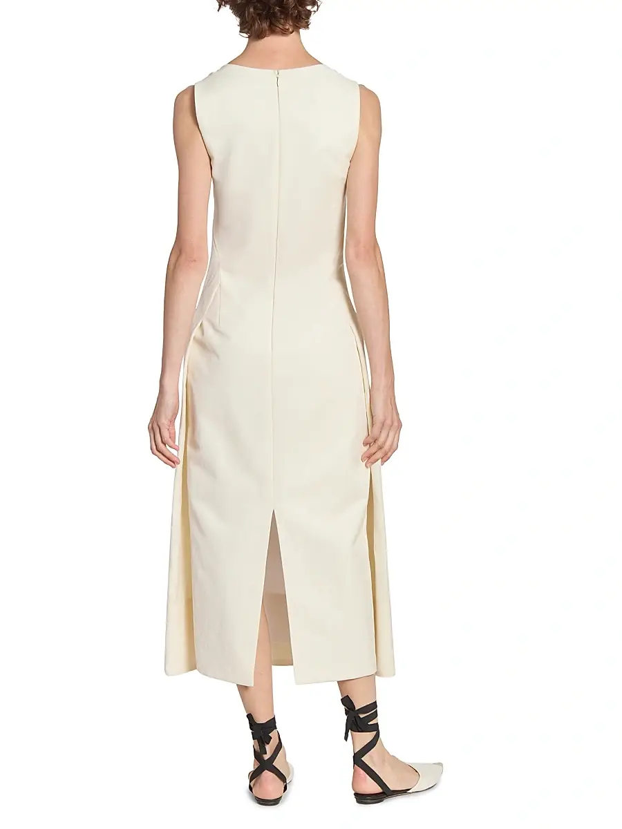 Jacquemus Women's La Tablier Linen-Blend Midi-Dress | Thumbnail 5 Jacquemus Women's La Tablier Linen-Blend Midi-Dress | Thumbnail 5