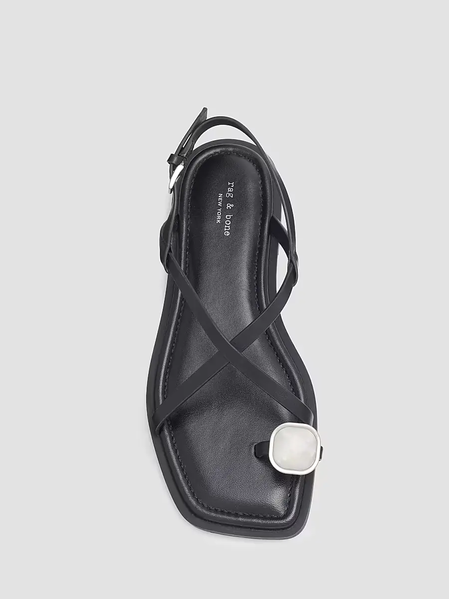 rag & bone Women's Remi Leather Toe Ring Flat Sandals | Thumbnail 3 rag & bone Women's Remi Leather Toe Ring Flat Sandals | Thumbnail 3