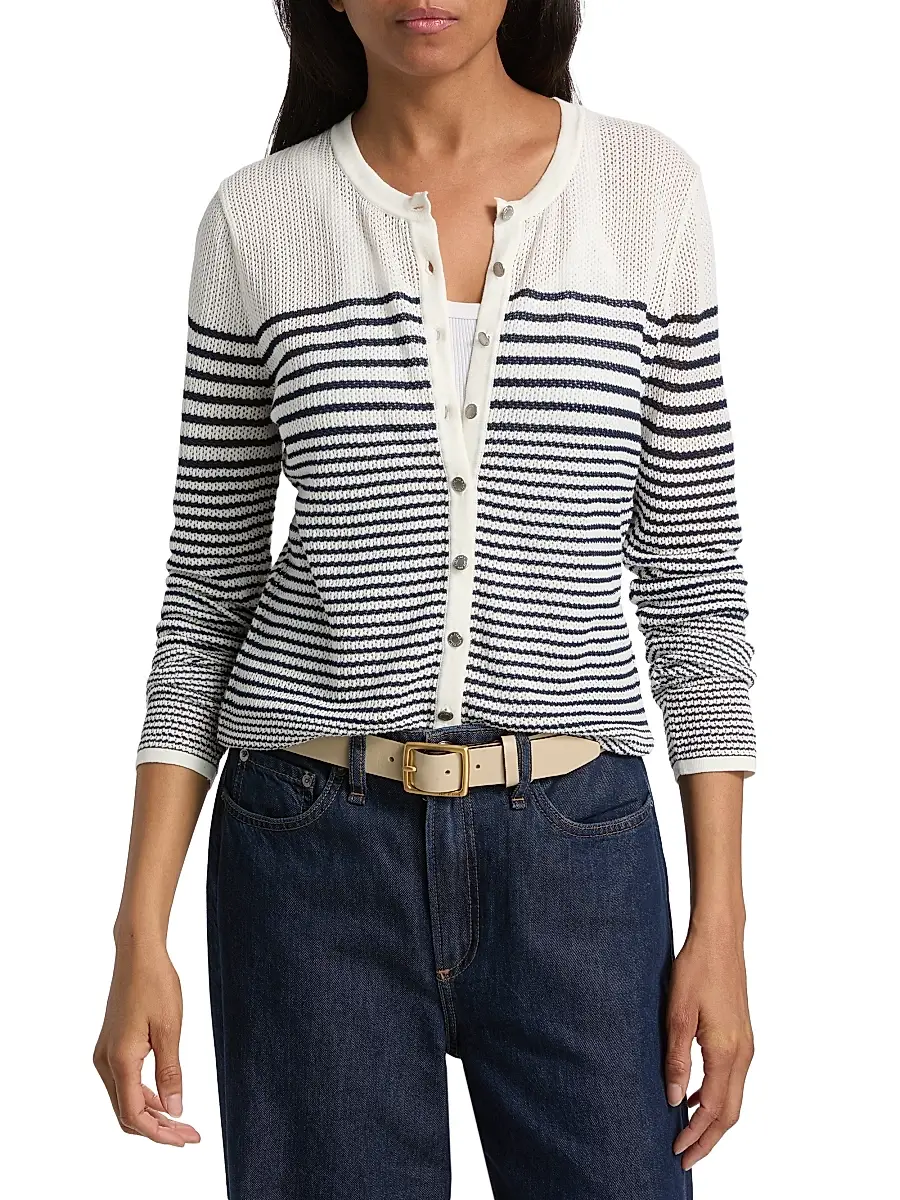 rag & bone Women's Daisy Striped Cardigan | Thumbnail 3 rag & bone Women's Daisy Striped Cardigan | Thumbnail 3