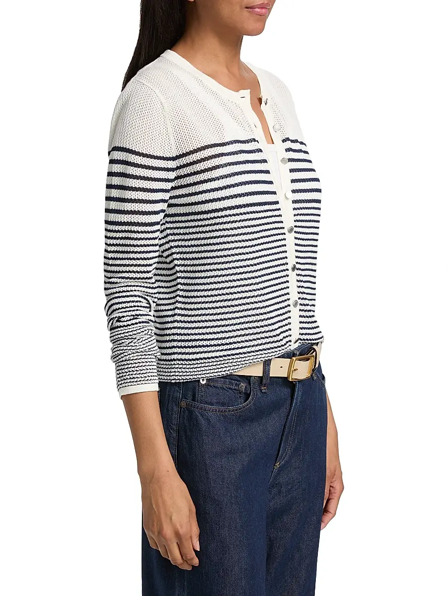 rag & bone Women's Daisy Striped Cardigan | Thumbnail 4 rag & bone Women's Daisy Striped Cardigan | Thumbnail 4