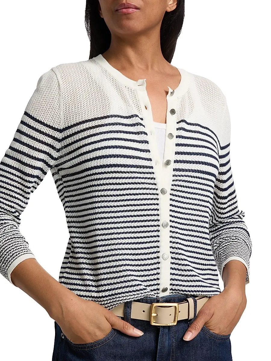 rag & bone Women's Daisy Striped Cardigan | Thumbnail 6 rag & bone Women's Daisy Striped Cardigan | Thumbnail 6
