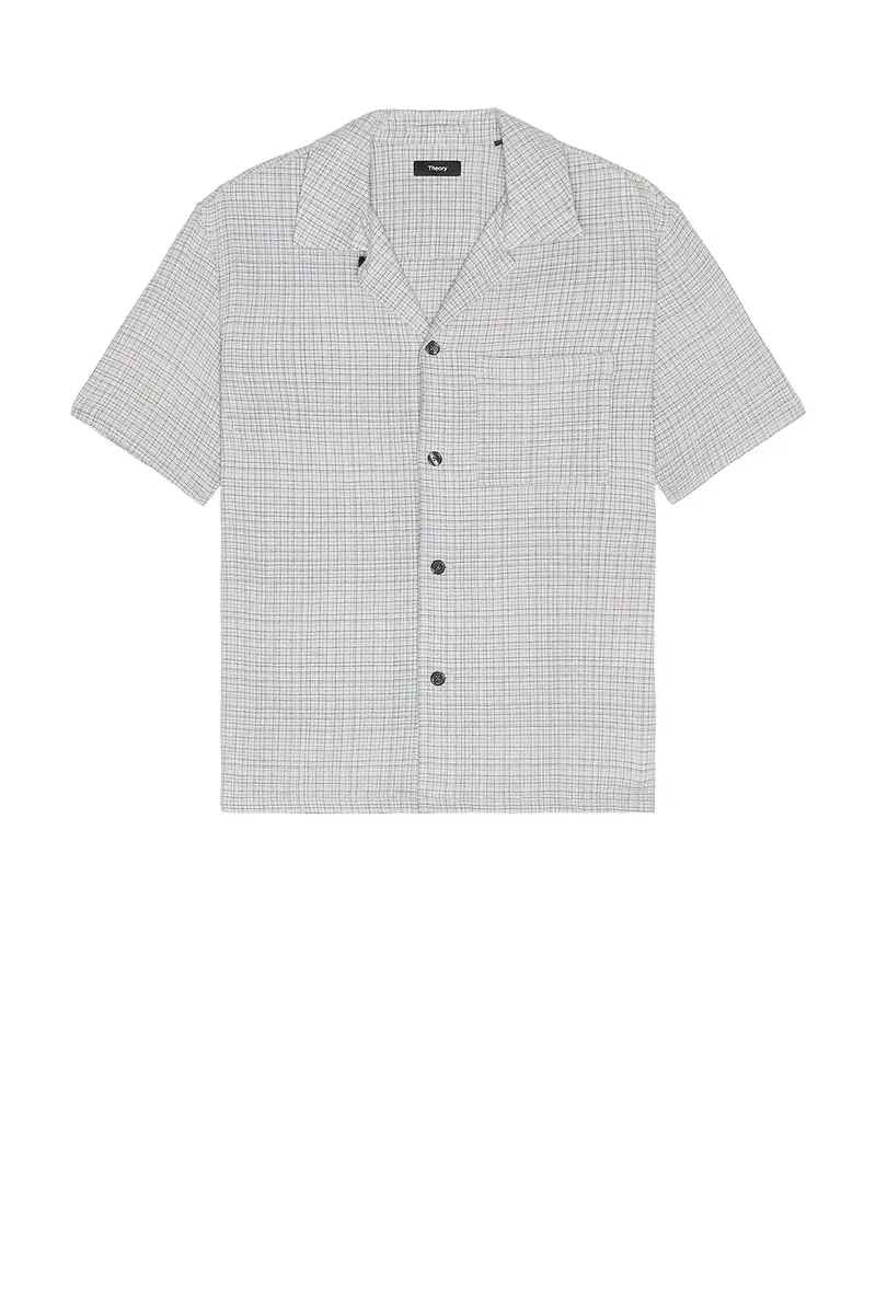 Theory Mini Texture Check Shirt | Thumbnail 4 Theory Mini Texture Check Shirt | Thumbnail 4