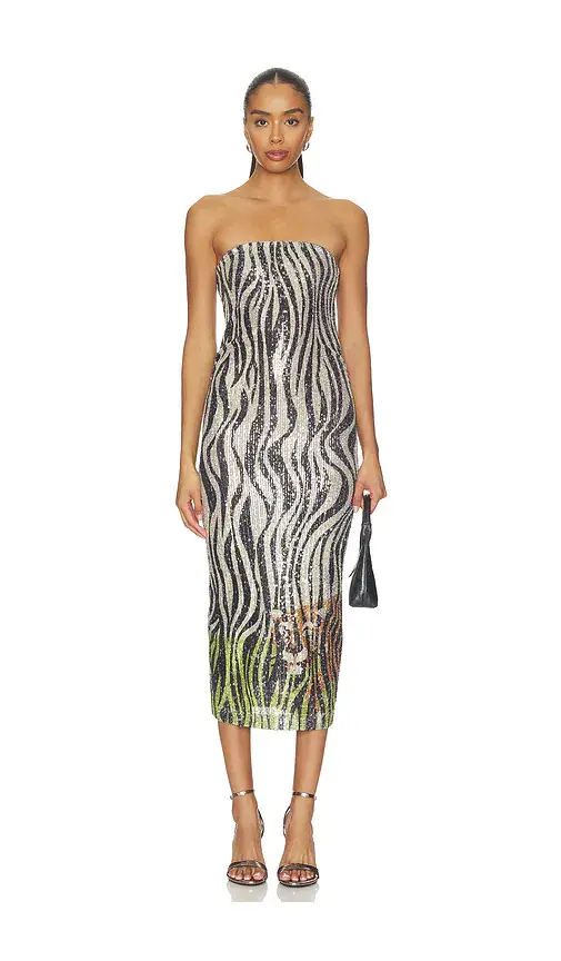 Hidden Tiger Tube Dress