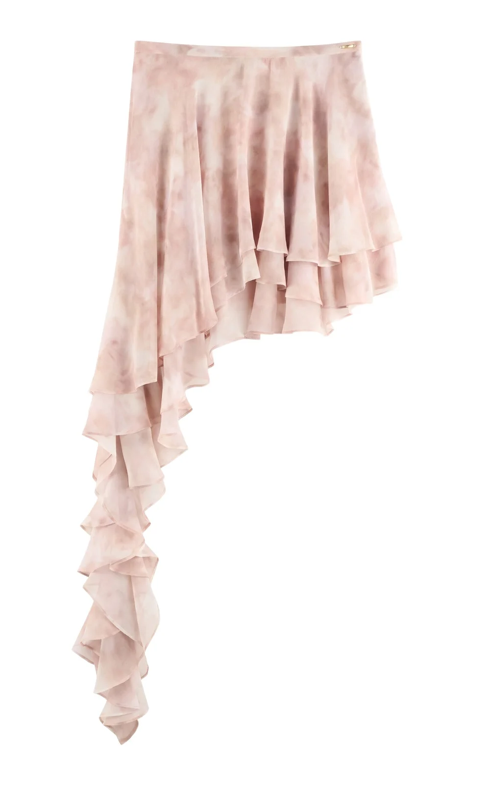 Exclusive Asymmetric Ruffled Silk Mini Skirt Exclusive Asymmetric Ruffled Silk Mini Skirt