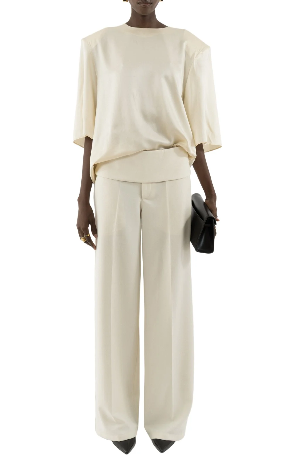 Waist Edge Wide-Leg Pants Exclusive Waist Edge Wide-Leg Pants Exclusive
