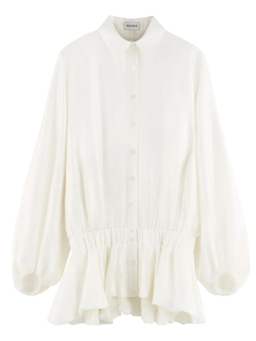 Ruffled Balloon Mini Dress Exclusive Ruffled Balloon Mini Dress Exclusive