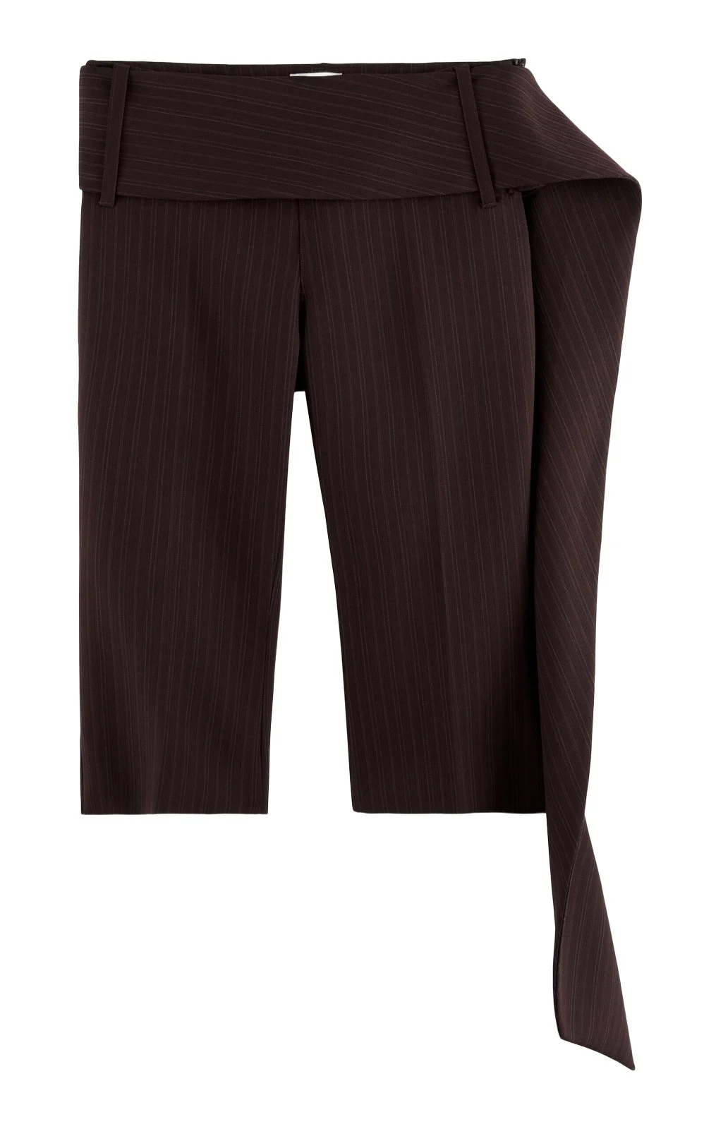 Exclusive Belted Crepe Straight-Leg Capri Pants Exclusive Belted Crepe Straight-Leg Capri Pants