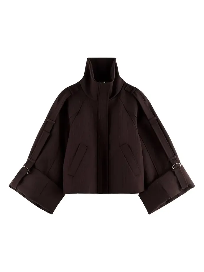 ARAKII Exclusive Short Pleated Crepe Jacket