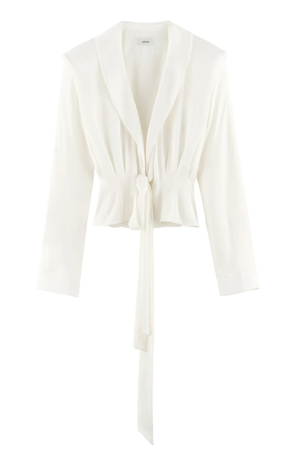 ARAKII Front Tie Silk-Blend Top Exclusive