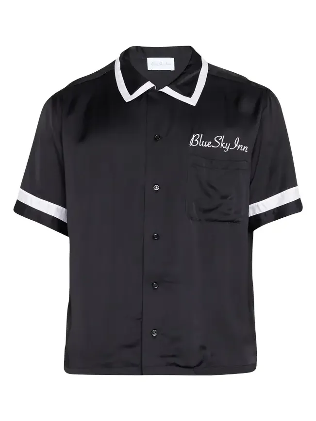 Men's Waiter Contrast-Trim Camp Shirt Men's Waiter Contrast-Trim Camp Shirt