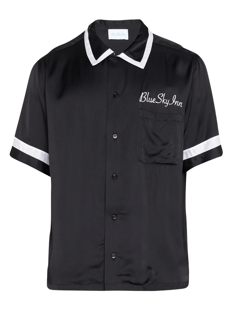 Men's Waiter Contrast-Trim Camp Shirt Men's Waiter Contrast-Trim Camp Shirt