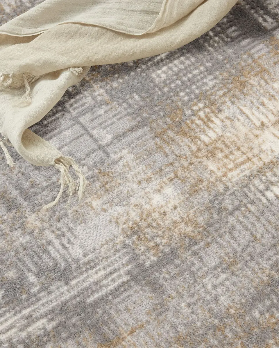 Calvin Klein Rush Blue/Beige Power-Loomed Rug | Thumbnail 4 Calvin Klein Rush Blue/Beige Power-Loomed Rug | Thumbnail 4