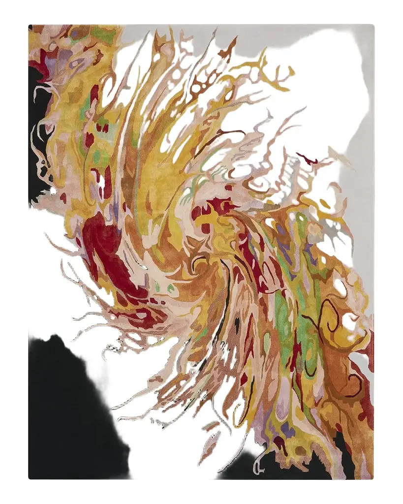 Nourison Prismatic Multicolor Swirl Hand-Tufted Rug