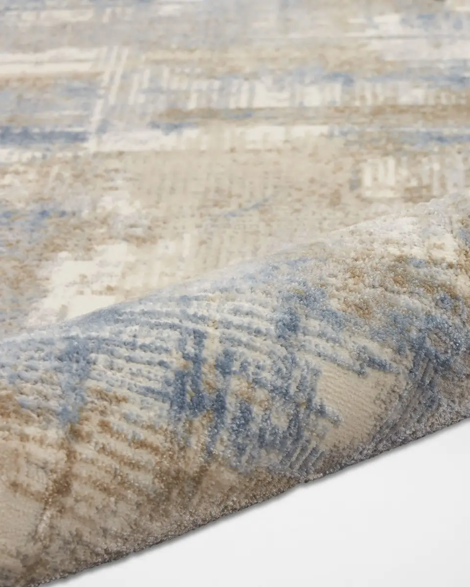 Calvin Klein Rush Blue/Beige Power-Loomed Rug | Thumbnail 2 Calvin Klein Rush Blue/Beige Power-Loomed Rug | Thumbnail 2
