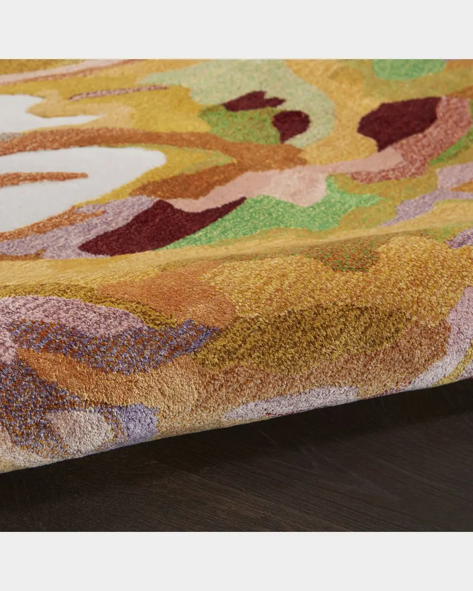 Nourison Prismatic Multicolor Swirl Hand-Tufted Rug | Thumbnail 2
